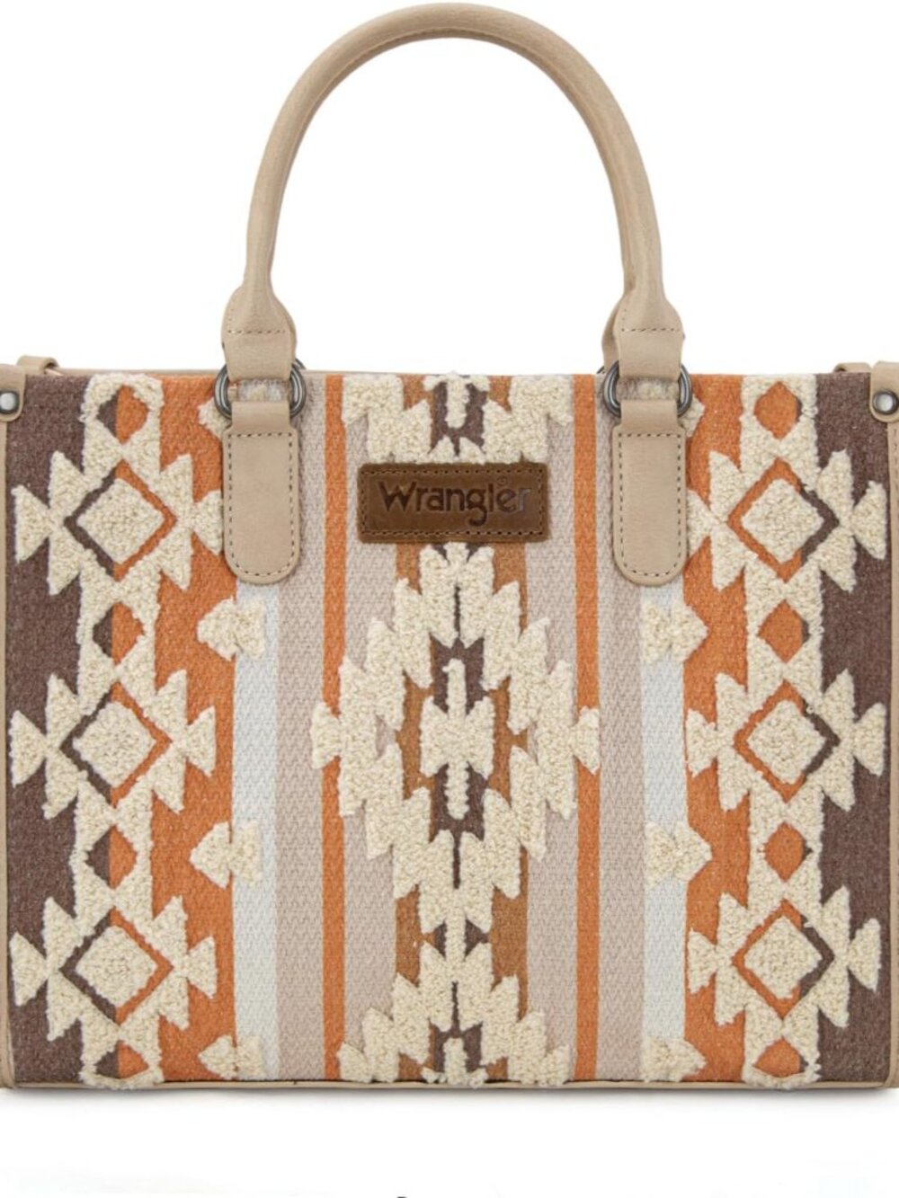 Wrangler Chenille Tote Bag for Women Western Women's Crossbody Handbags Aztec To